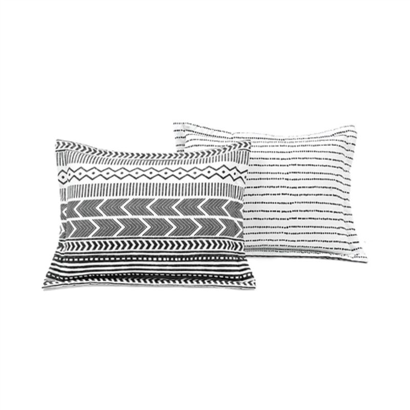 5-Piece Scandinavian Comforter Set – Chevron Pattern in Lightweight Soft Fabric