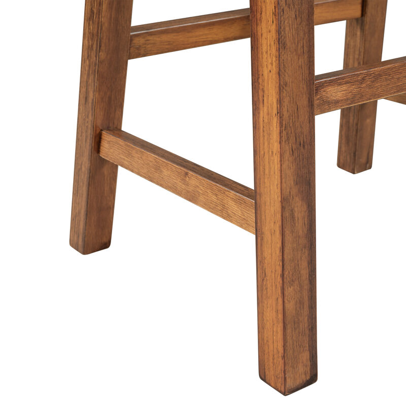 Rustic 3-piece Stationary Kitchen Island Set