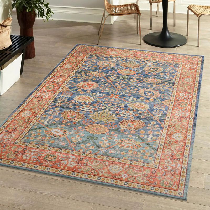 Alba Modern Faded Peshawar Area Rug
