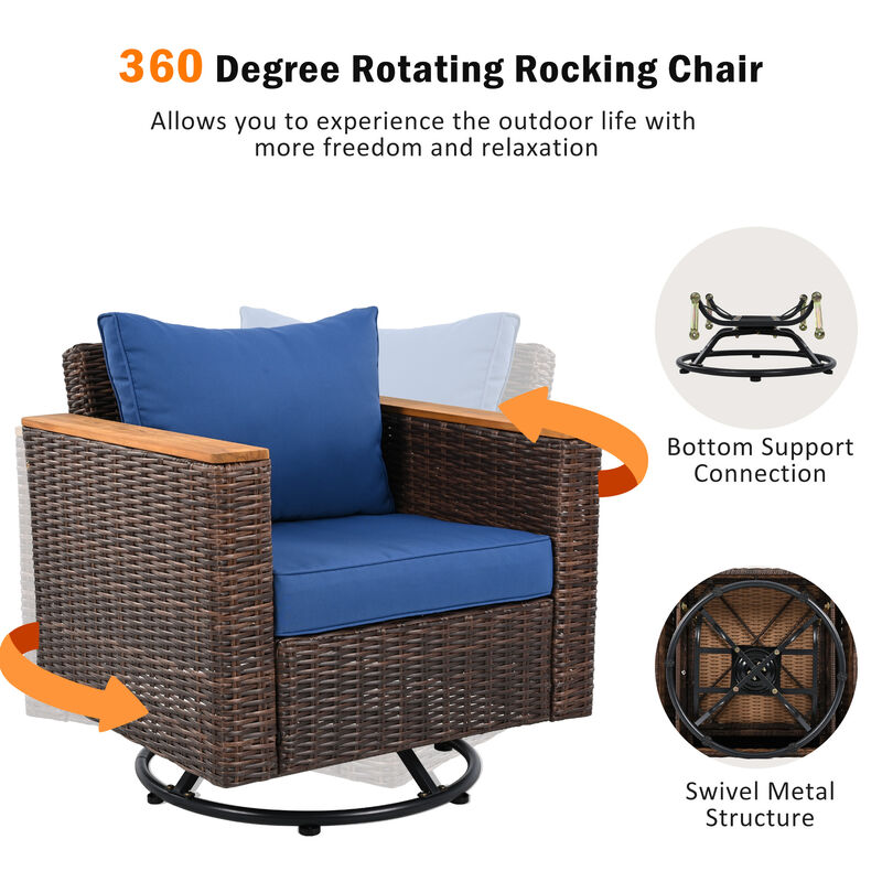 Merax Wicker Outdoor Patio Furniture Seating Set
