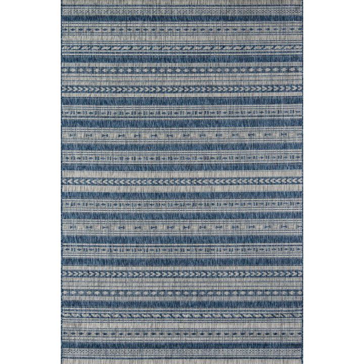 Novogratz Contemporary Runner Area Rug, Blue, 2'7 X 7'6 Runner