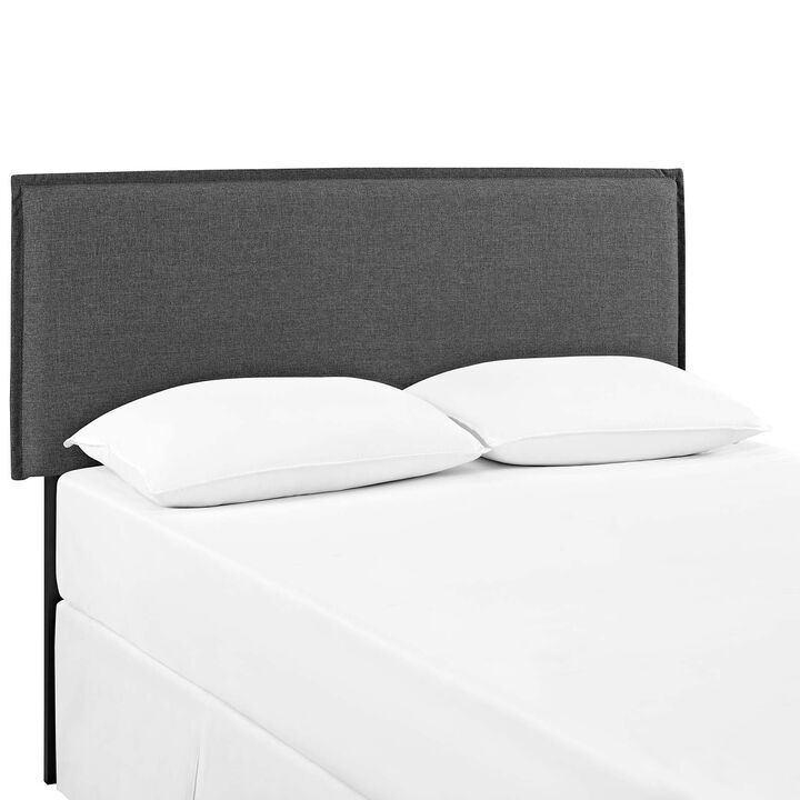 Modway - Camille Full Upholstered Fabric Headboard Gray
