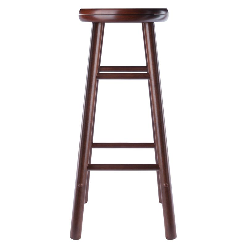 Winsome Wood Shelby 2-Pc Swivel Seat Bar Stool Set - Walnut