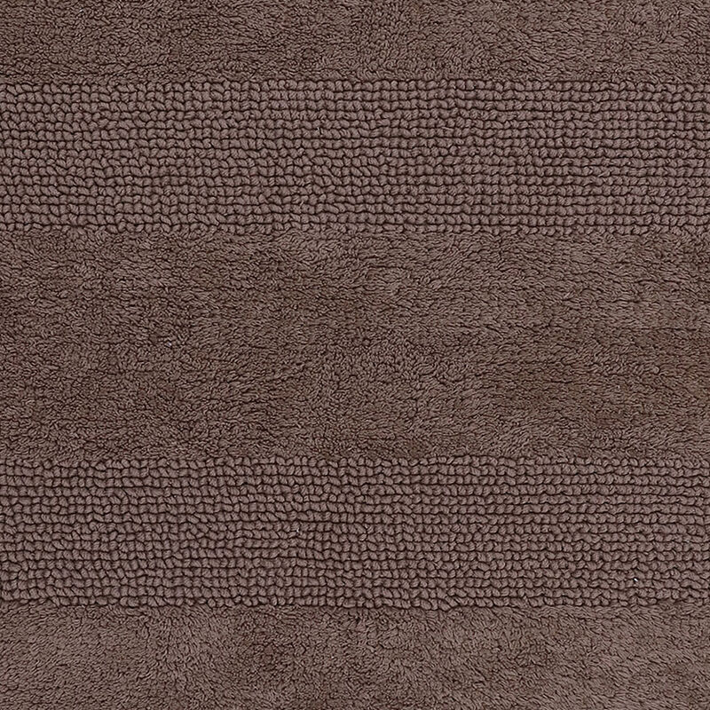 Splendid Striped Soft Plush Cotton Bath Rug 22" X 60" Stone by Castle Hill London