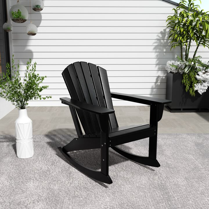 WestinTrends Outdoor Patio Adirondack Rocking Chair