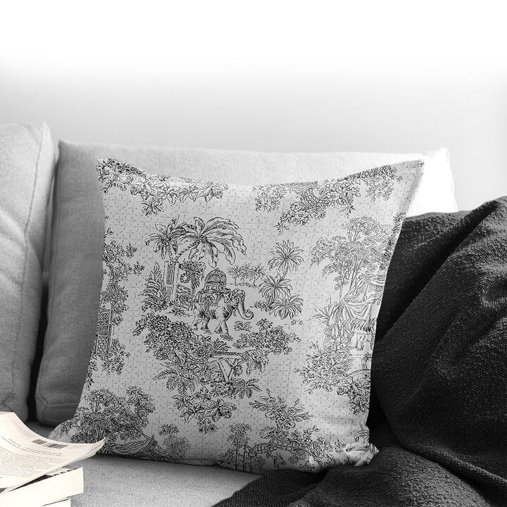 6ix Tailors Fine Linens Kaelan Black Decorative Throw Pillows