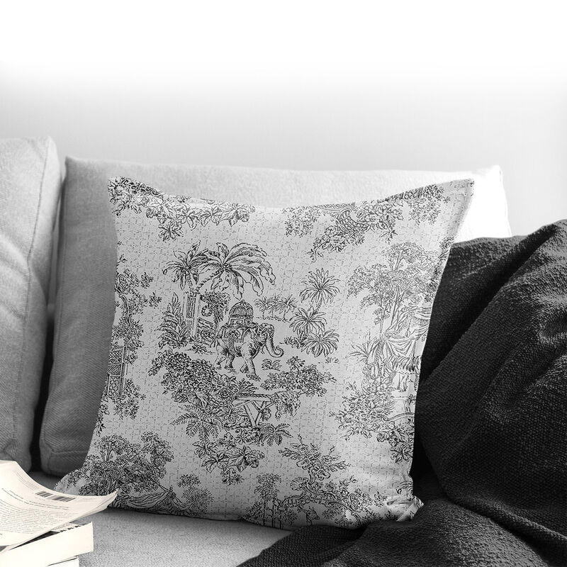 6ix Tailors Fine Linens Kaelan Black Decorative Throw Pillows