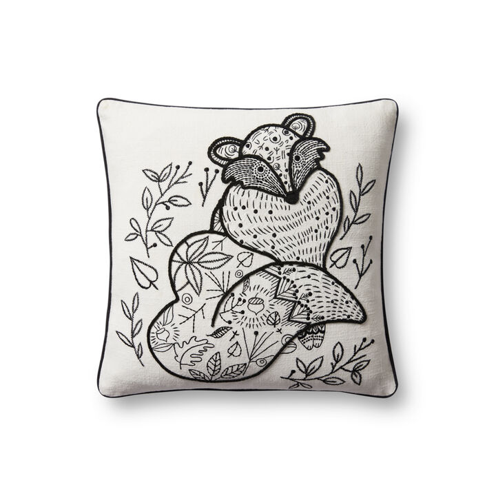 PLL0030 Black/Natural 18"x18" Pillow