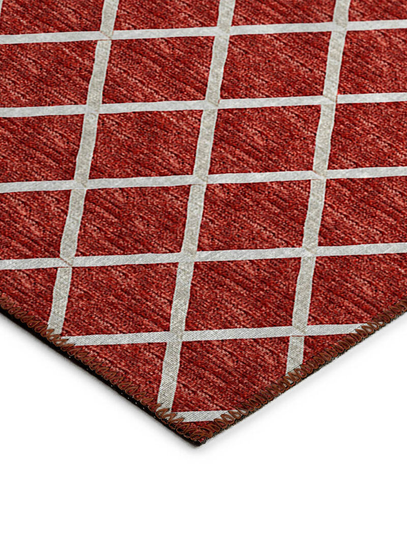 York YO1 Red 3' x 5' Rug