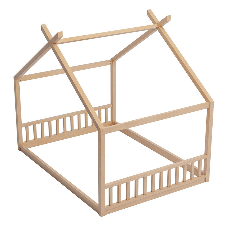 Merax Montessori Style House Floor Bed