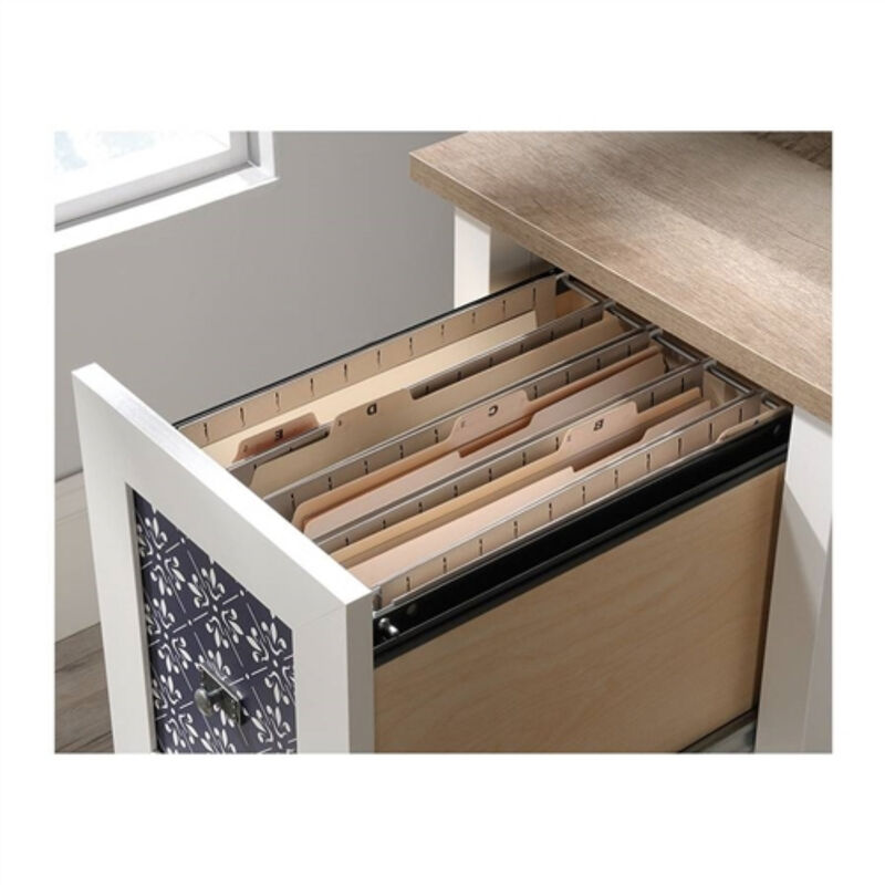 Top 2-Drawer Farmhouse Writing Desk for Home Office