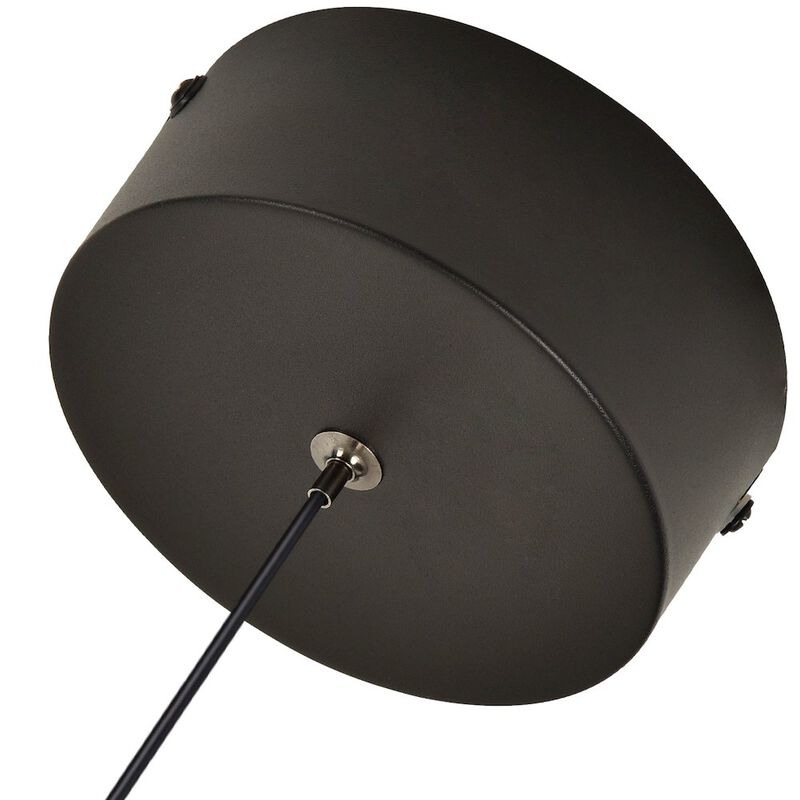 VONN Lighting 2-Light Integrated LED Height Adjustable Black Pendant Lighting