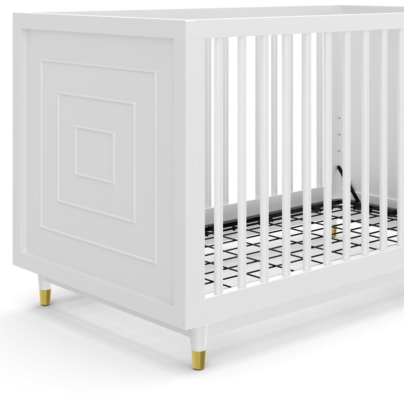 Aviary 3-in-1 Crib with Adjustable Mattress Height, White