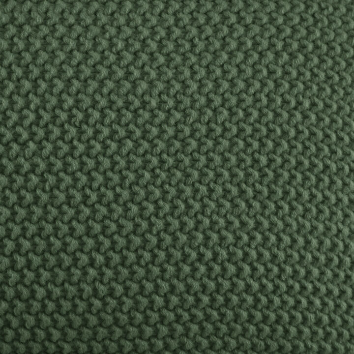 Gracie Mills Lessie Solid Knit Square Pillow Cover