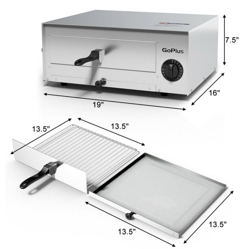 Hivvago Kitchen Commercial Pizza Oven Stainless Steel Pan