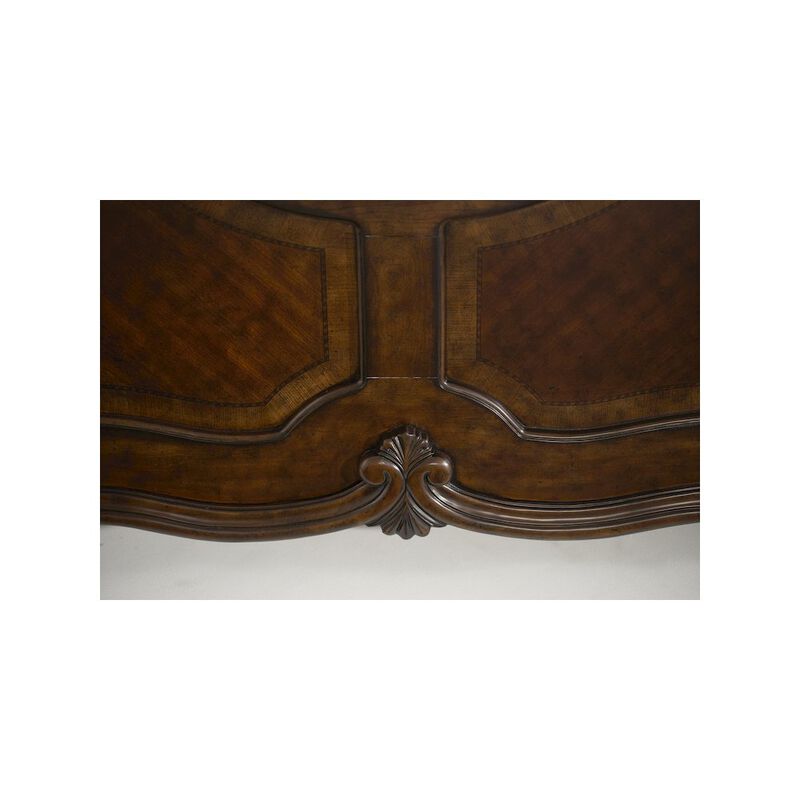 Michael Amini Windsor Court Eastern King Masion Bed - Vintage Fruitwood