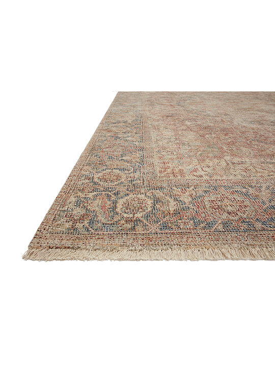Priya PRY07 Brick/Navy 18" x 18" Sample Rug