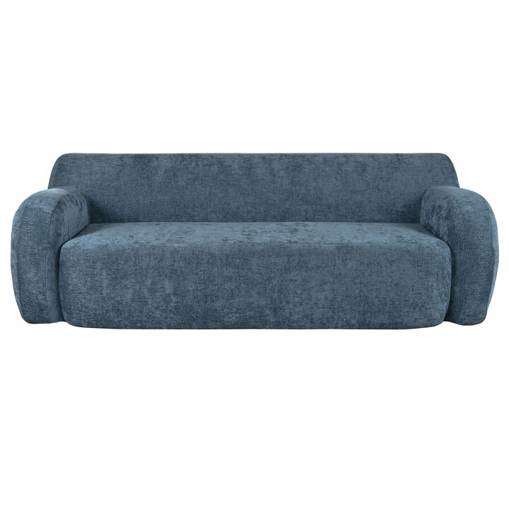 Merax Minimalist Curved Upholstered Sofa