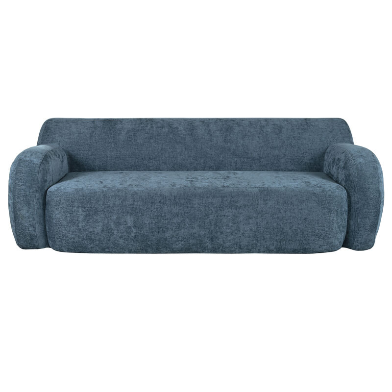 Merax Minimalist Curved Upholstered Sofa