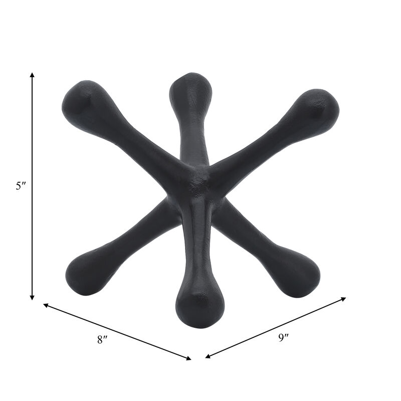 Black 8"x6" Metal Jacks