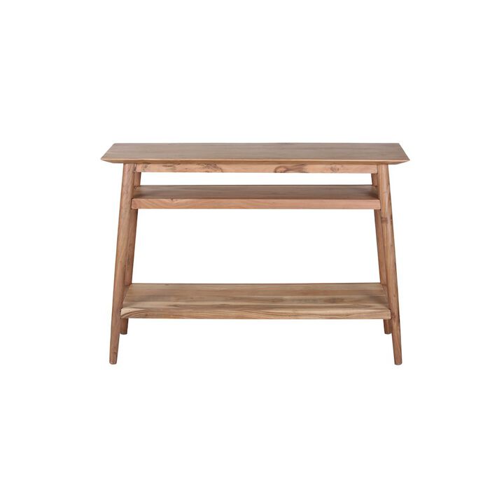 Porter Designs Portola Solid Acacia Wood Console Table, Natural