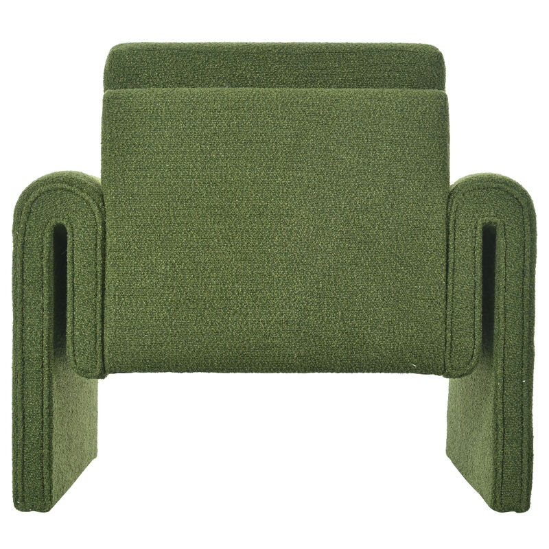 Merax Modern Bouclé Upholstered Accent Chair for Living Room