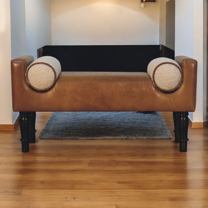 Artisan Furniture Solid Wood Chester Buffalo Bench