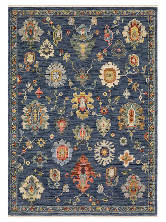 Lucca 5'3" x 7'6" Blue Rug