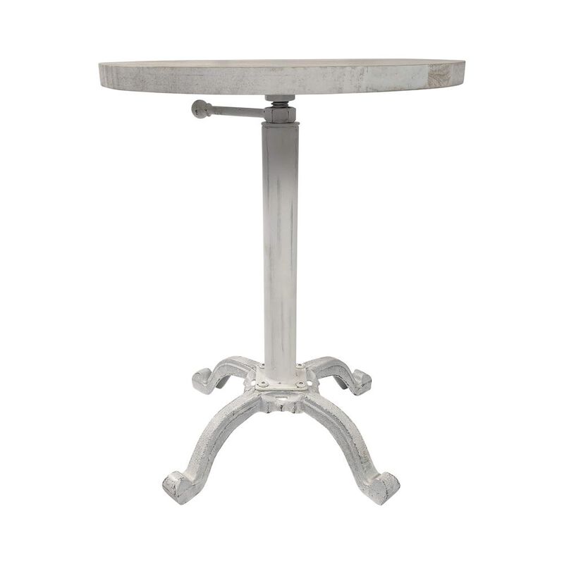 Carolina Living Colton Adjustable Vintage Table - Whitewash