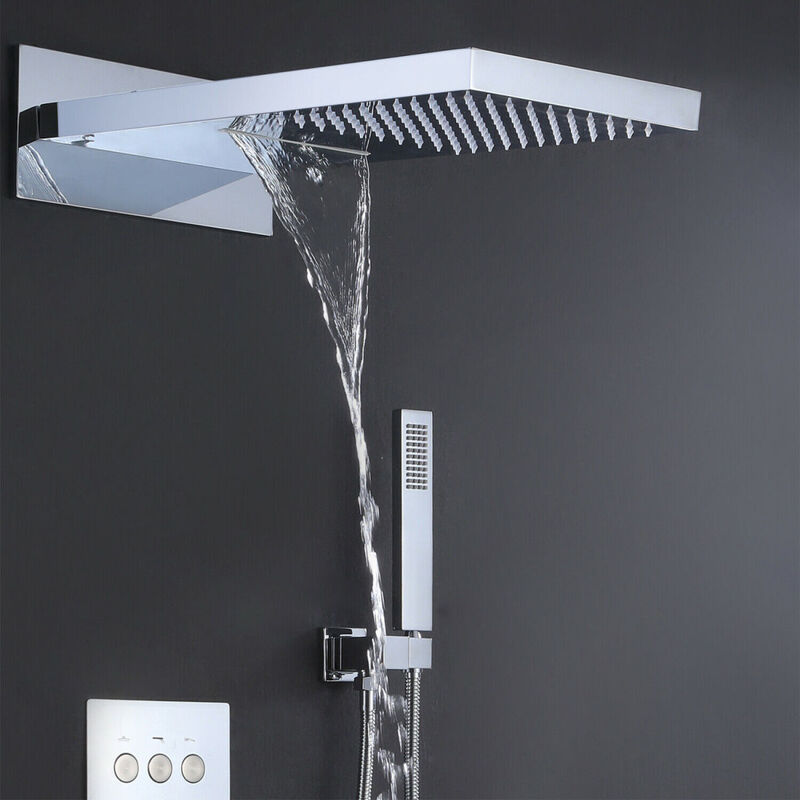Dual Shower Heads and Handheld with Valve