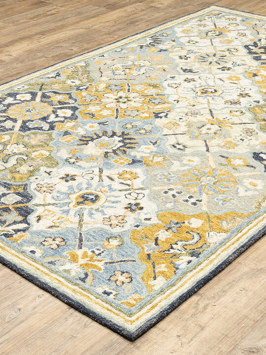 Alfresco 3'6" x 5'6" Blue Rug