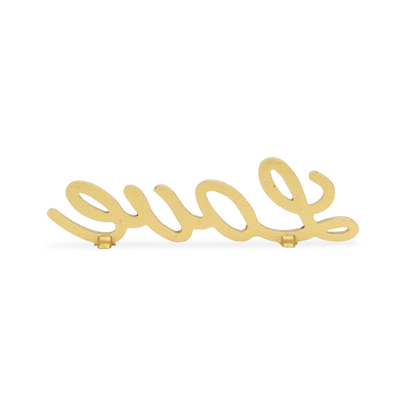 10" Gold Cursive "Love" Word Forming Valentine's Day Tabletop Decor