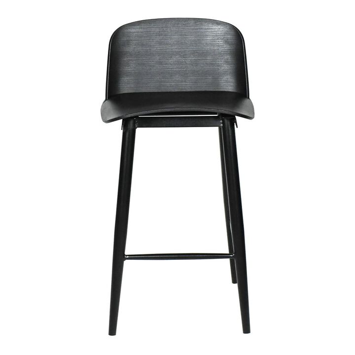 Moe's Home Collection LOOEY COUNTER STOOL BLACK-SET OF TWO