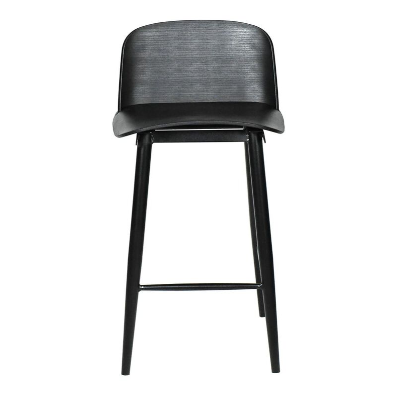Moe's Home Collection LOOEY COUNTER STOOL BLACK-SET OF TWO