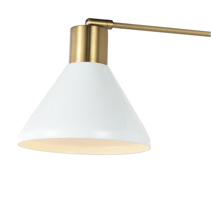 Max Swing Arm Modern Midcentury Iron USB Charging Port LED Sconce