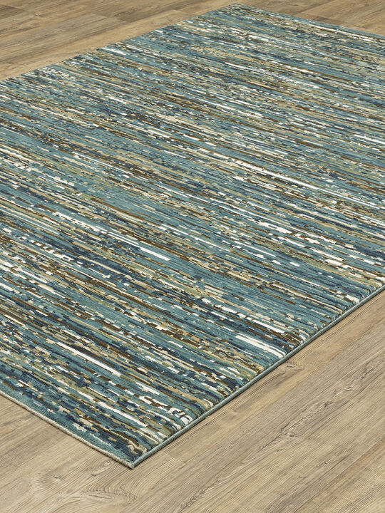 Reed 3'3" x 5' Blue Rug