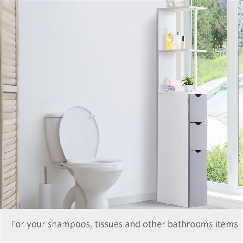Bathroom Storage Cabinet with Shelves & Doors for Space-Saving Organization & Stylish Décor
