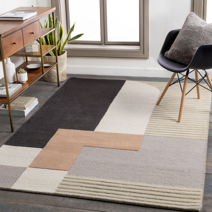 Emma EMM-2304 6' x 9' Brown Rug