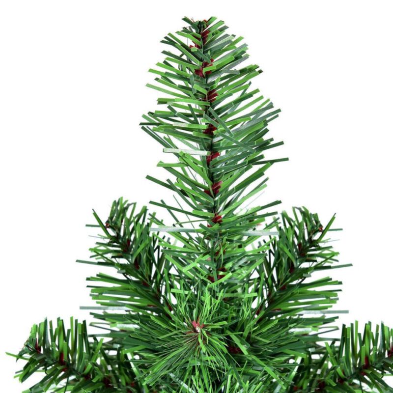 Hivvago 2/3 Feet  Tabletop Unlit Christmas Tree in Burlap Base