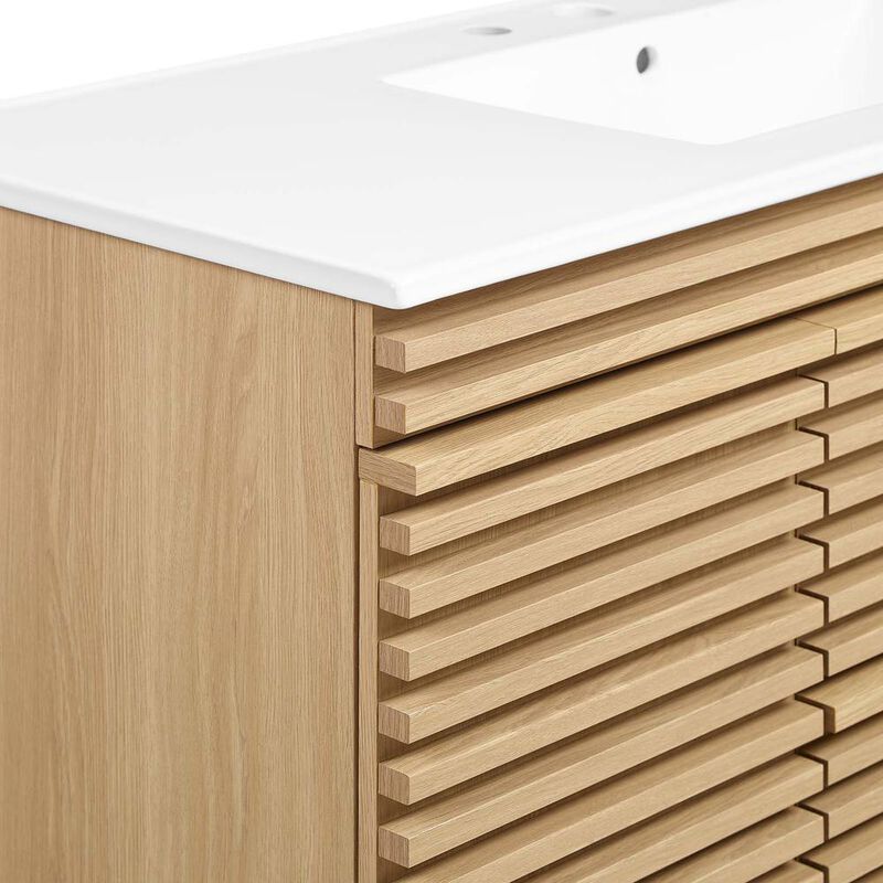 Modway Render 48 Wall-Mount Bathroom Vanity