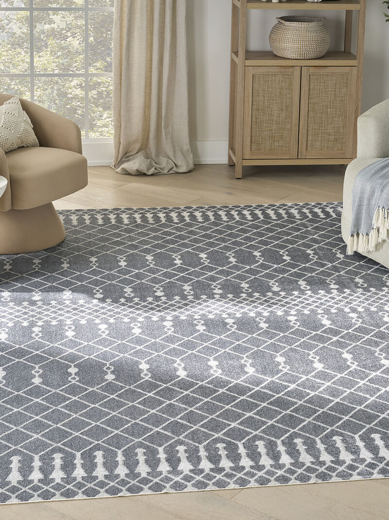Astra Machine Washable ASW10 Denim 7'10" x 10' Rug