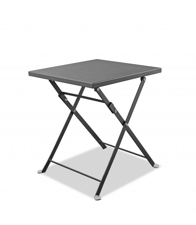 Hivvago 16 X 16 X 18 Powder Aluminum Side Table