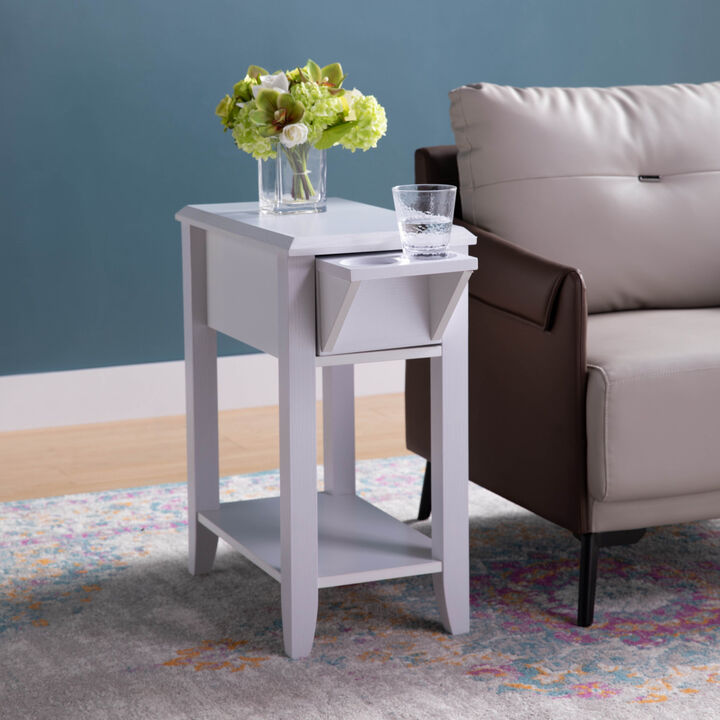Chairside Table White