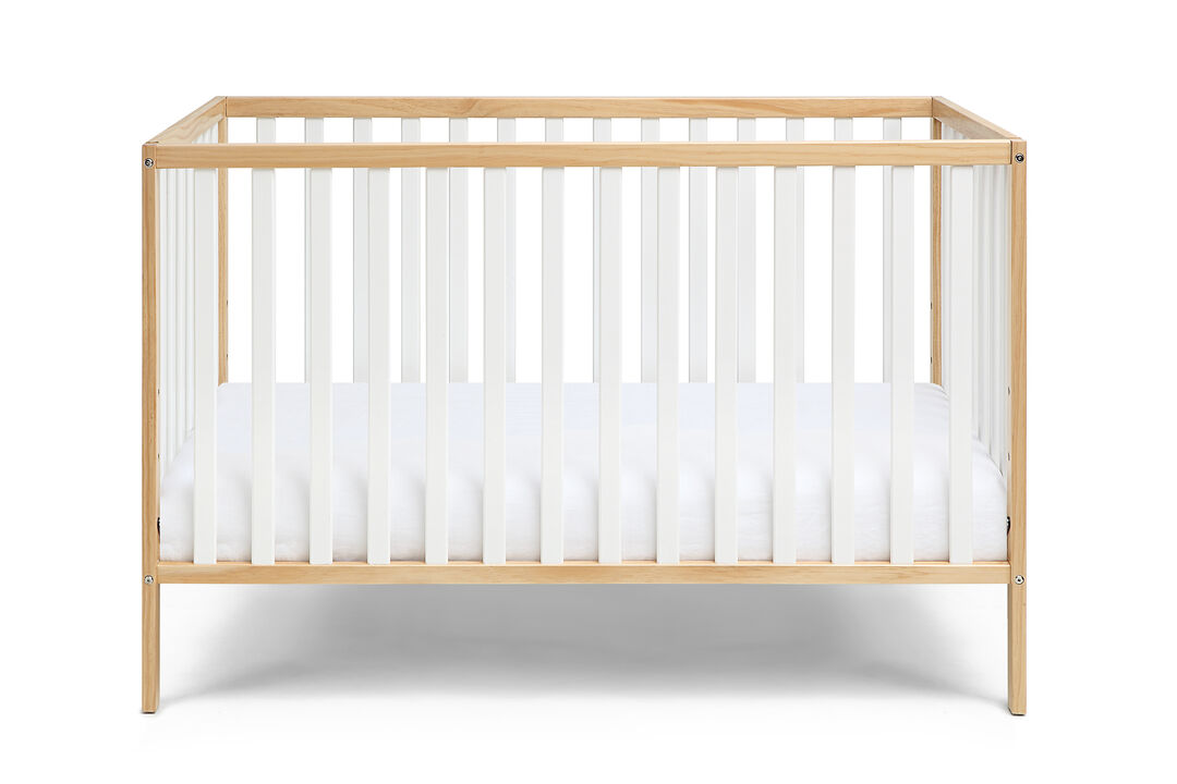Baby Cache Deux Remi 3-in-1 Convertible Island Crib Natural/White