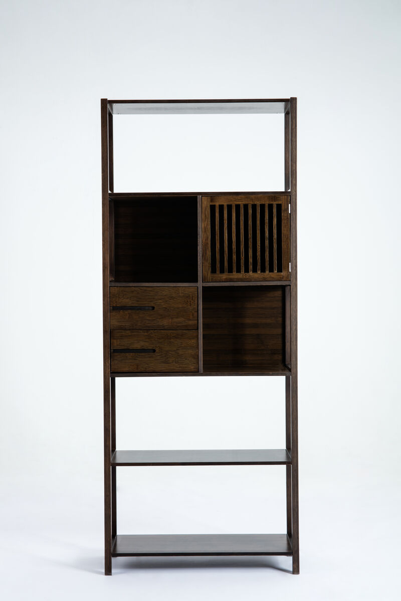 Boraam Selma Bookcase, Right, Cappuccino