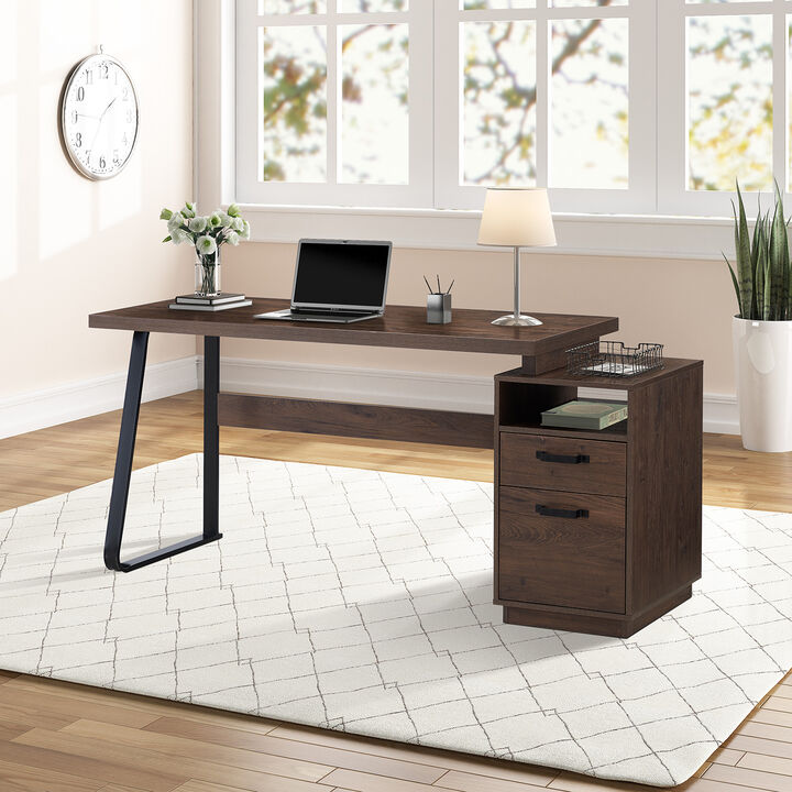 Merax Classical Home Office Computer Desk with Drawers