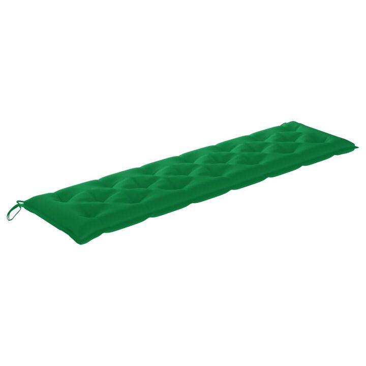 vidaXL Garden Bench Cushion Green 78.7"x19.7"x2.8" Fabric