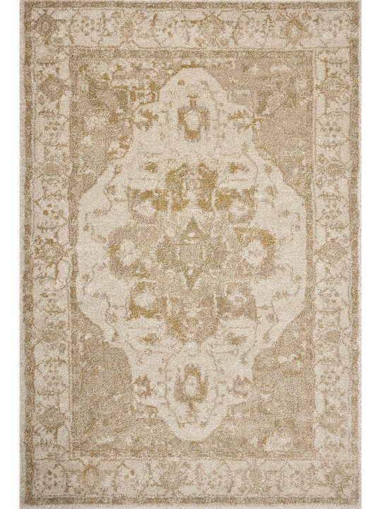 Tamryn TAM-02 Natural / Blush 18" x 18" Sample Rug by