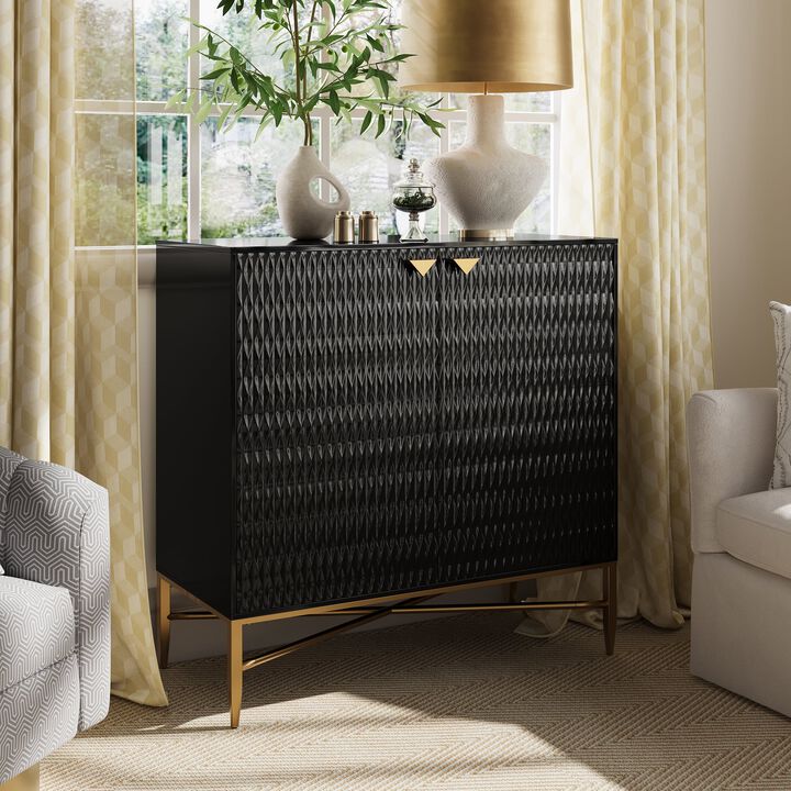 MONDAWE Multi-function 2 Door Locker Accent Cabinet Storage Cabinet With 2 Shelves