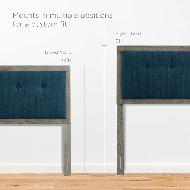 Modway - Draper Tufted King Fabric and Wood Headboard